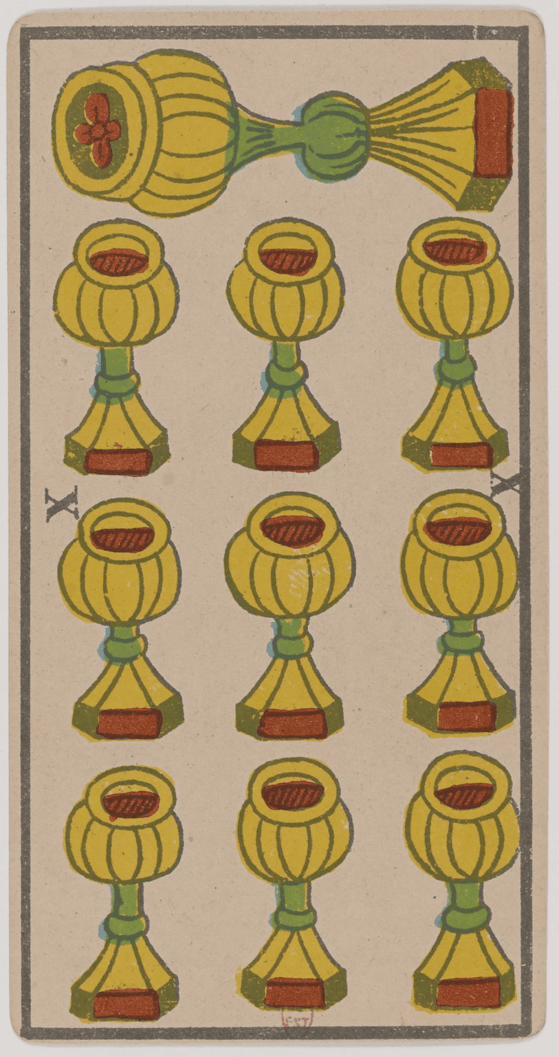 Marseille Tarot 10 of Cups