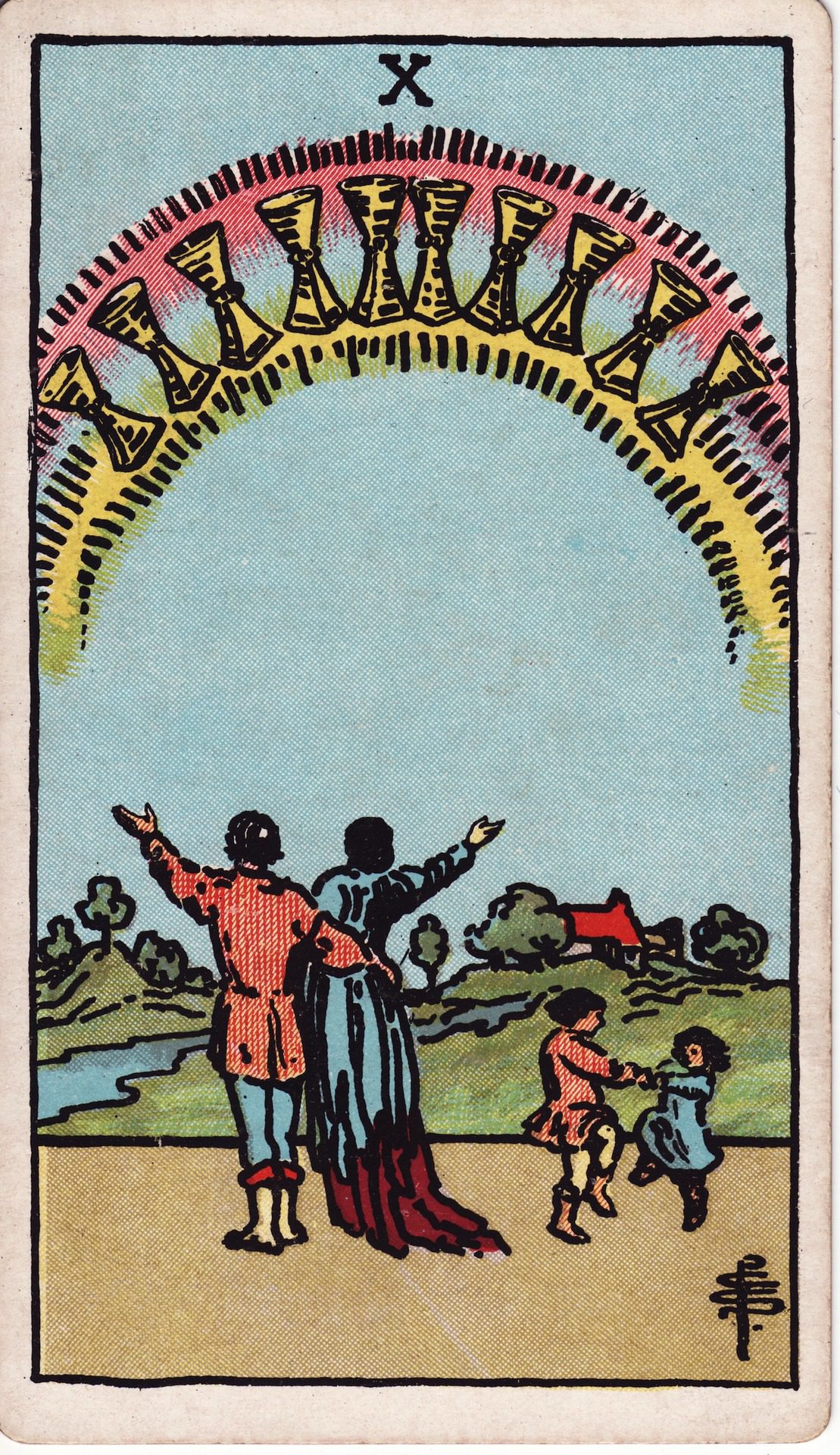 RWS Tarot 10 of Cups